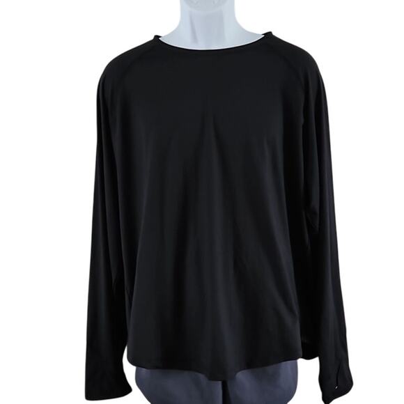 All In Motion Men's Long Sleeve Black Performance Shirt XL – Thumbholes - Picture 1 of 6